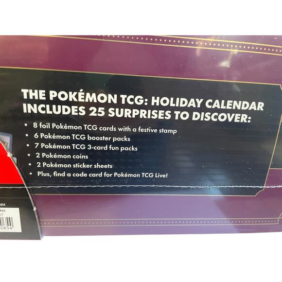 Pokemon TCG 2025 Holiday Advent Calendar Bundle Costco Exclusive Sealed New - Picture 4 of 7